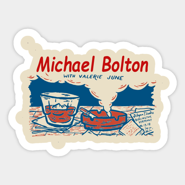 Michael Bolton Vintage Sticker by Animal Paper Art